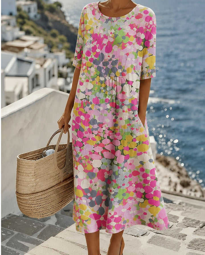 Elie - Lightweight Floral Midi Dress