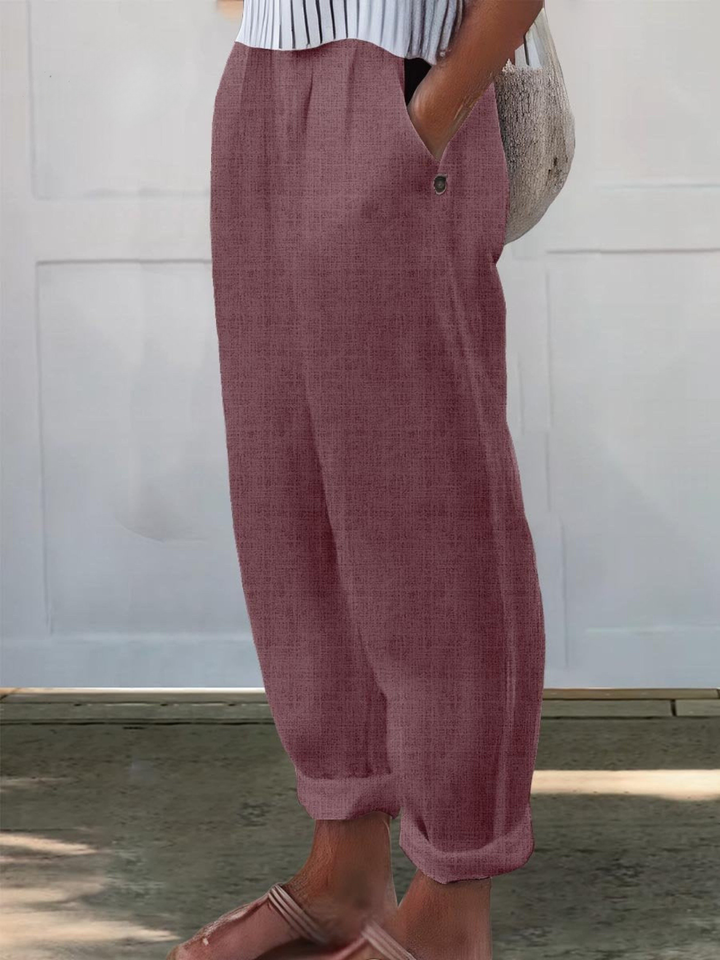 Casual Loose Fit Wide Leg Pants