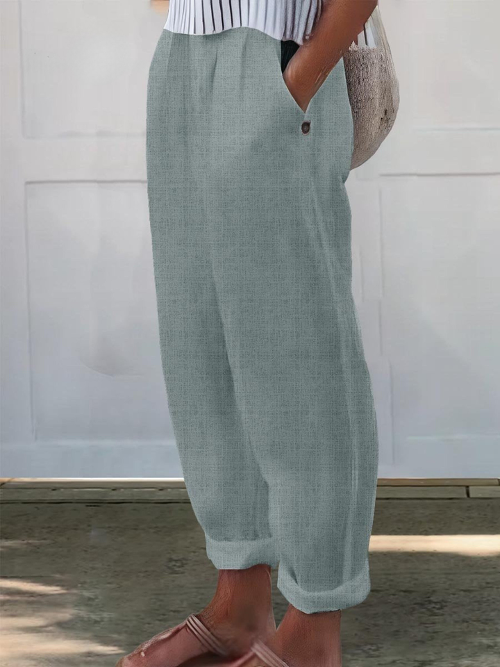 Casual Loose Fit Wide Leg Pants