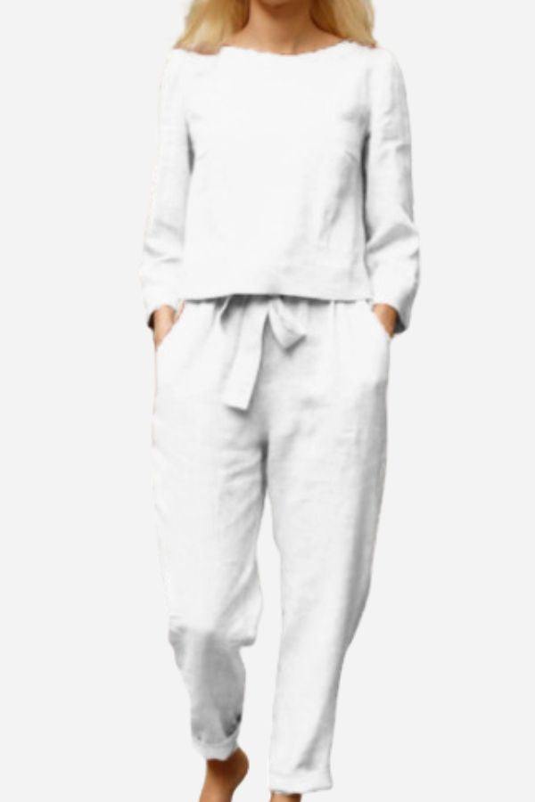 Cotton Blend Monochrome 2 Piece Set