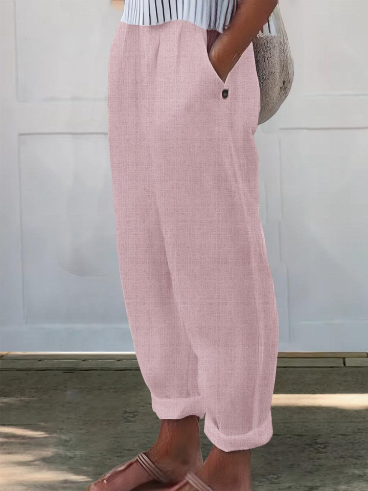 Casual Loose Fit Wide Leg Pants