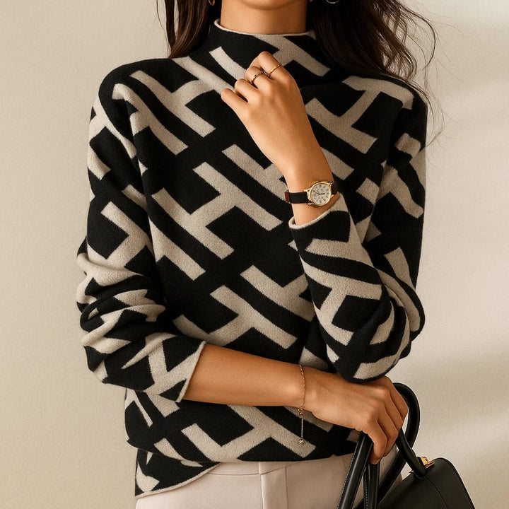 Nova | Geometric Knit Sweater