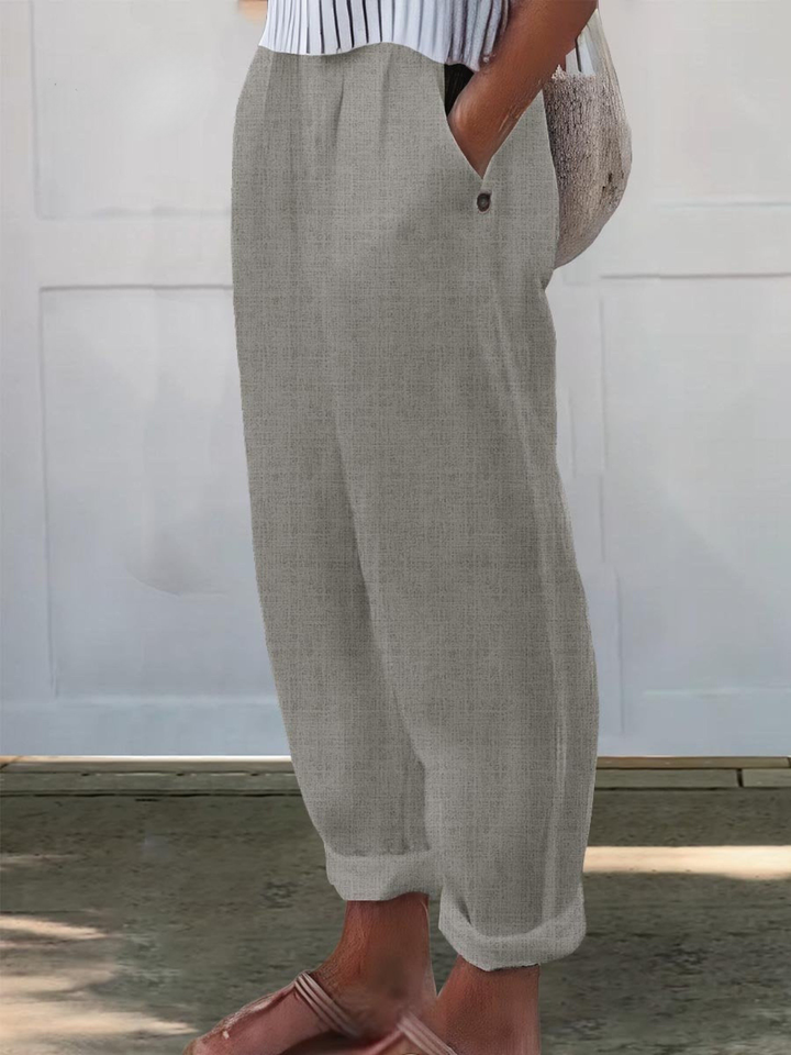 Casual Loose Fit Wide Leg Pants