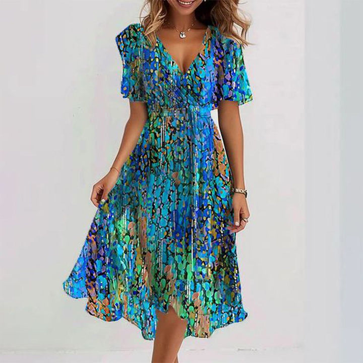Women’s Chic Blue Midi Dress