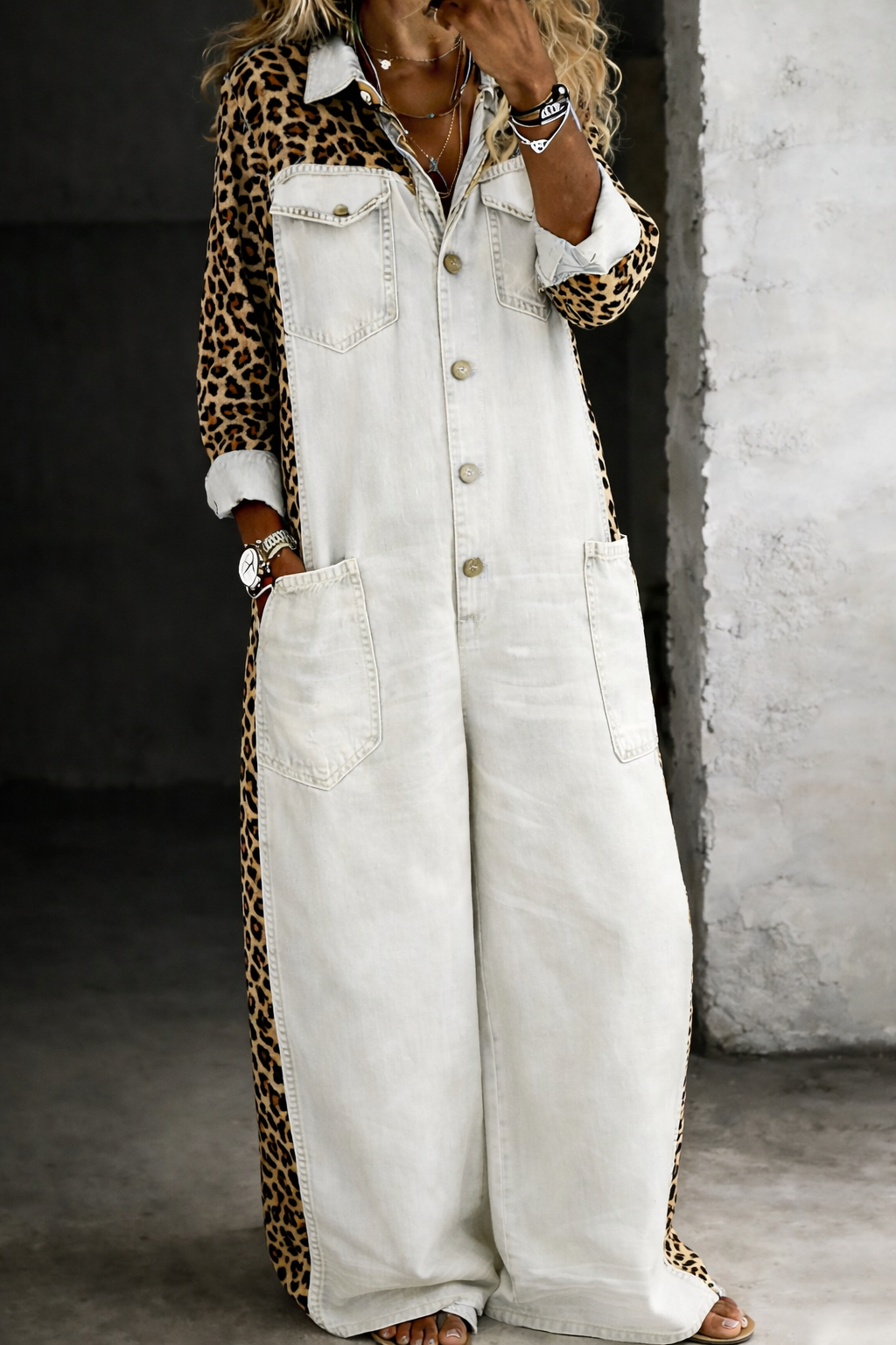 Grace - One Piece Shirt Jumpsuit