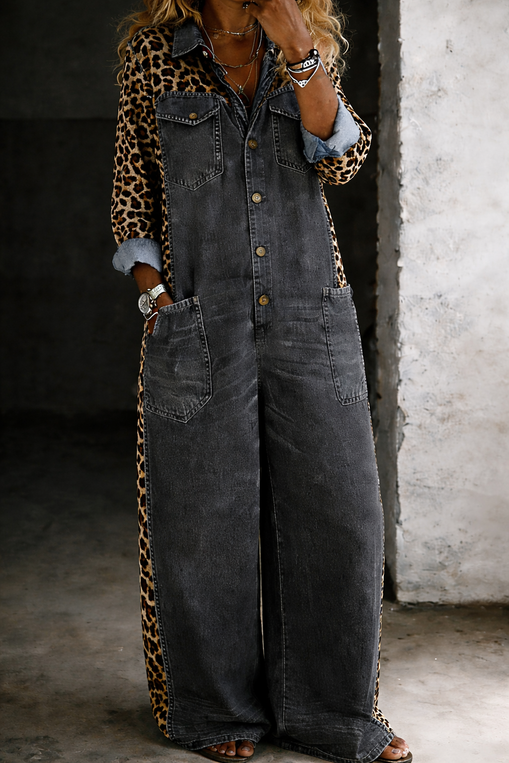 Grace - One Piece Shirt Jumpsuit