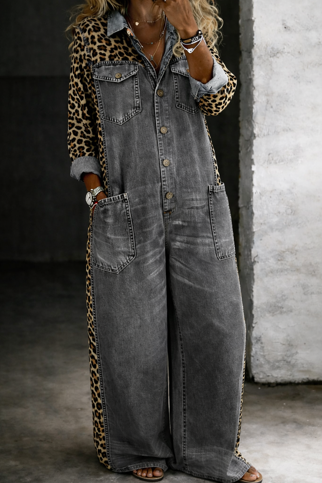 Grace - One Piece Shirt Jumpsuit