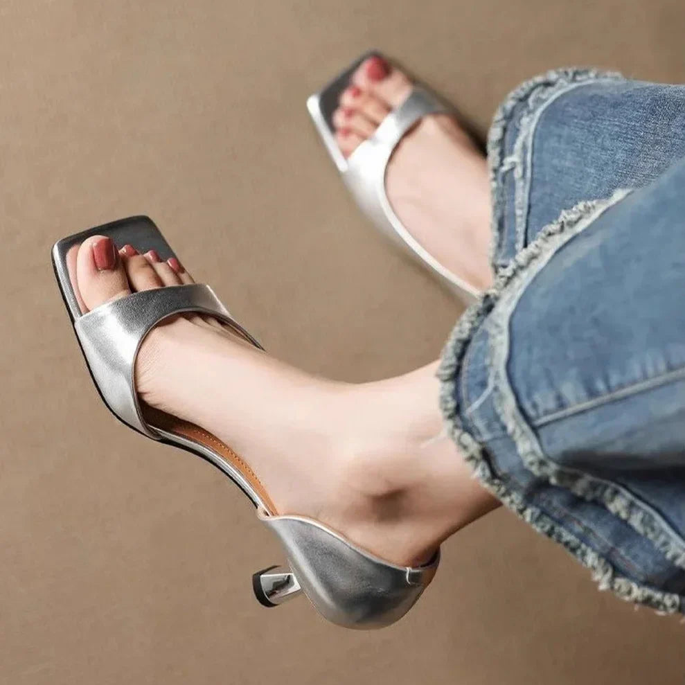 Valentina Leather Heels
