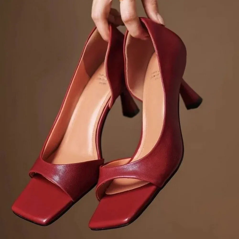 Valentina Leather Heels