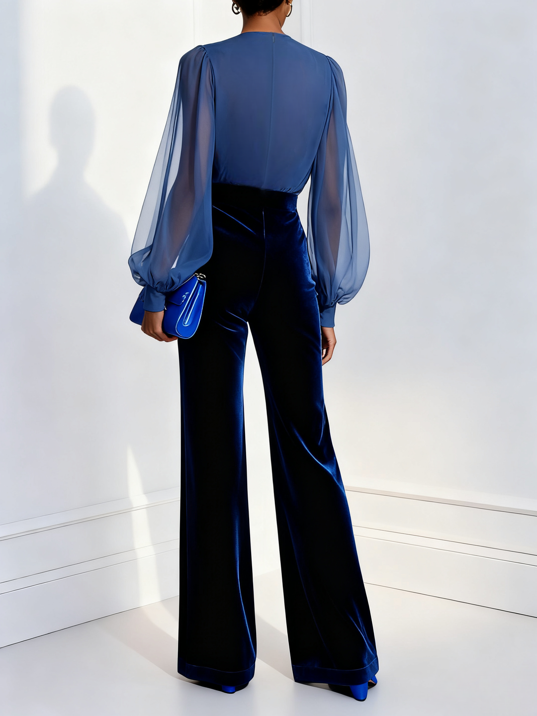 Zaira - Long Velvet Jumpsuit