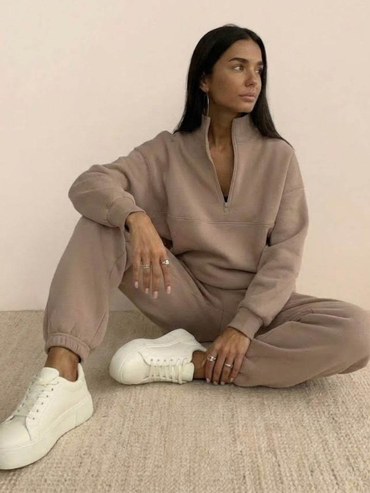 Cotton-Blended Two-Piece Tracksuit