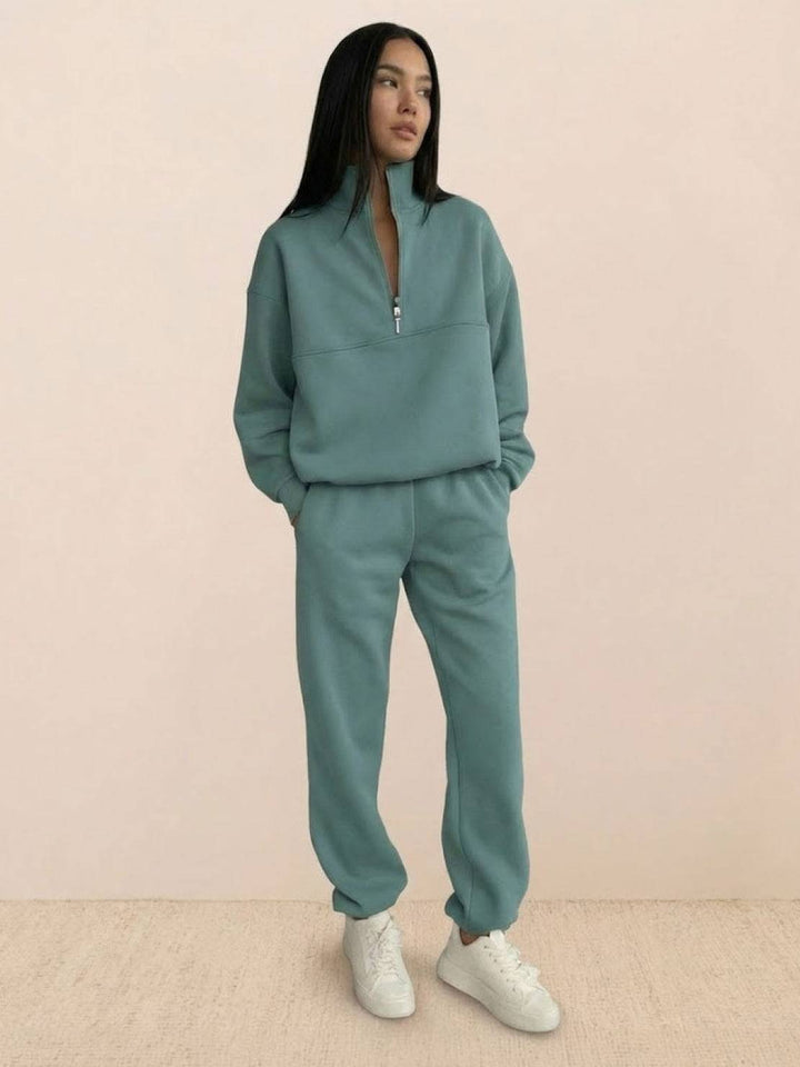 Cotton-Blended Two-Piece Tracksuit