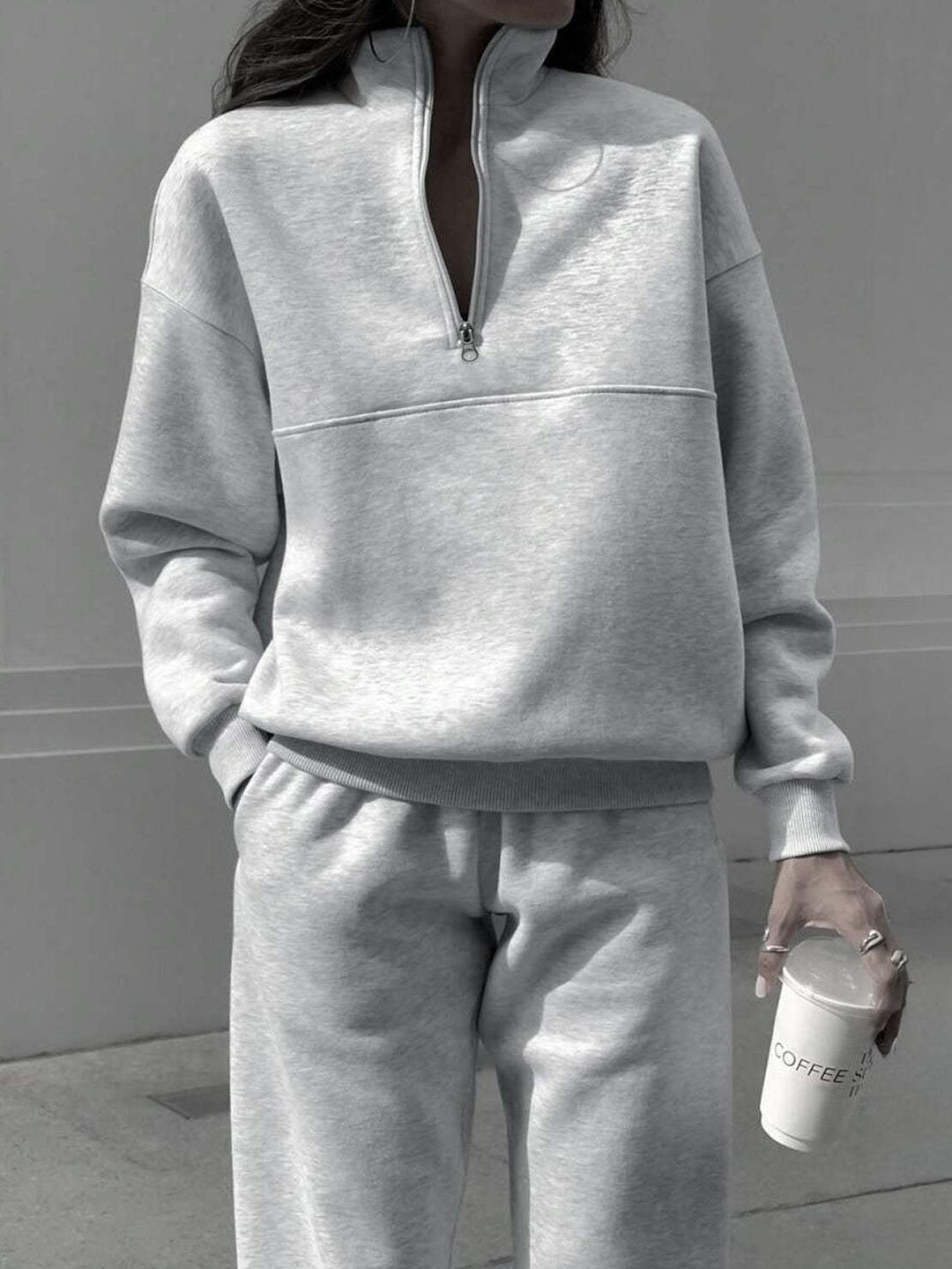 Cotton-Blended Two-Piece Tracksuit