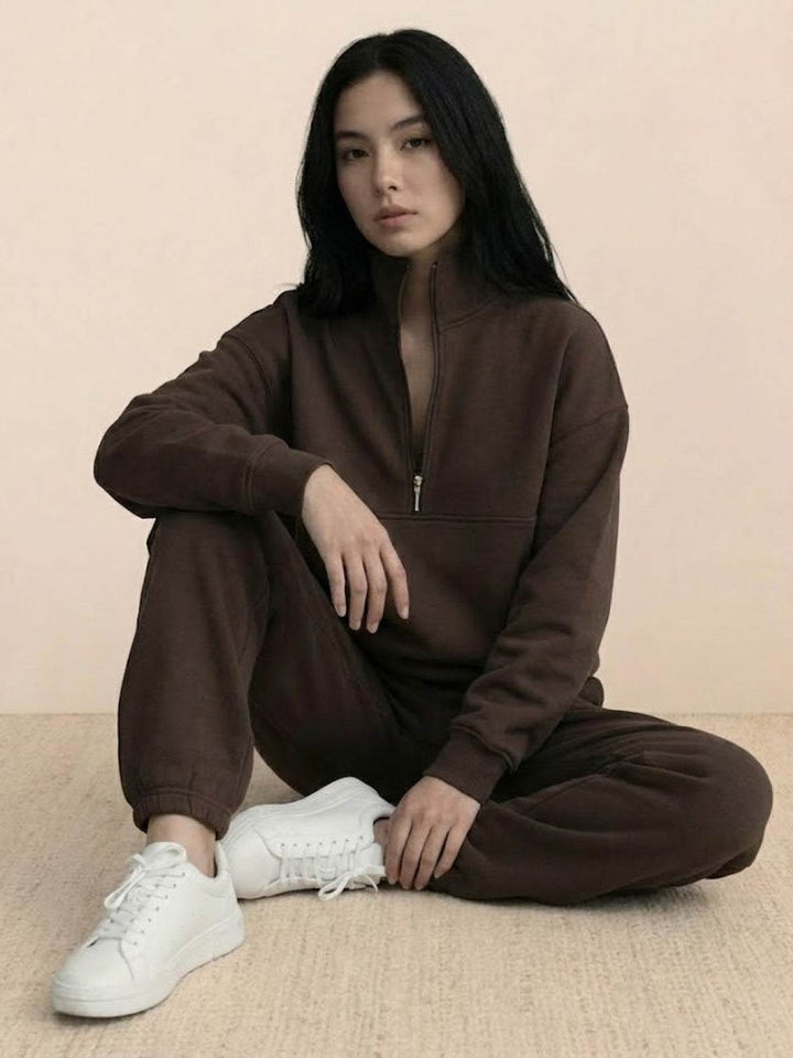 Cotton-Blended Two-Piece Tracksuit