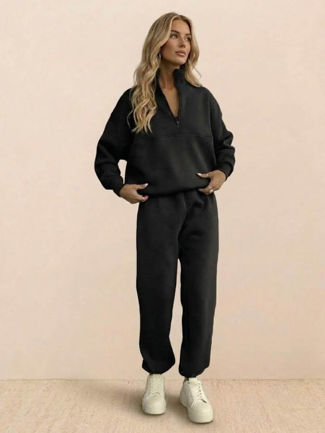 Cotton-Blended Two-Piece Tracksuit