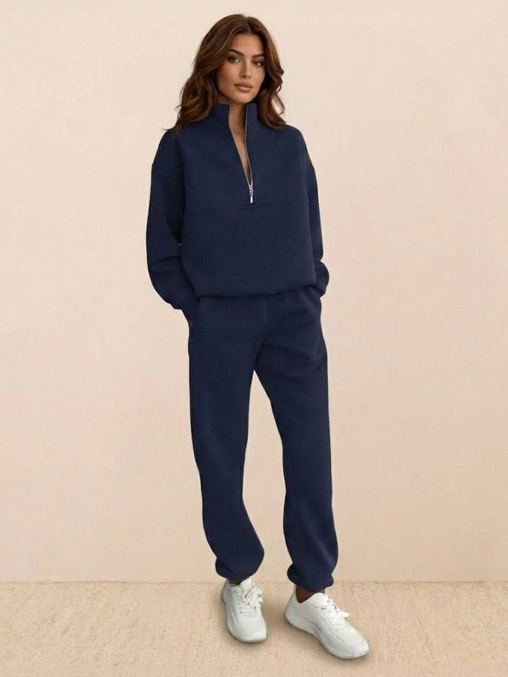 Cotton-Blended Two-Piece Tracksuit