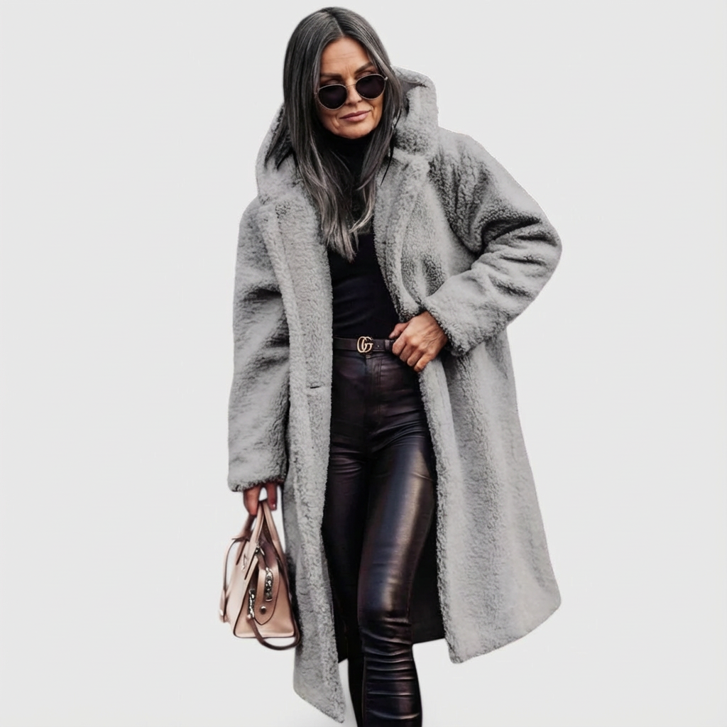 Avery™ | Shearling-Look City Coat