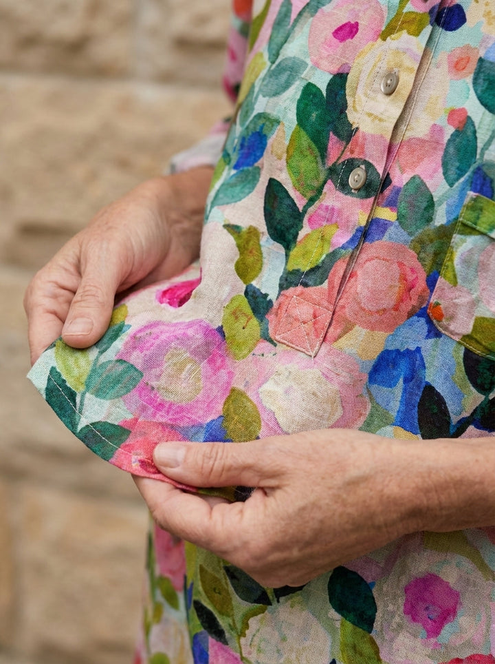 Garden Floral Print Blouse