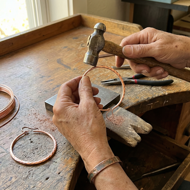 Dorothy's Willow Copper Earrings
