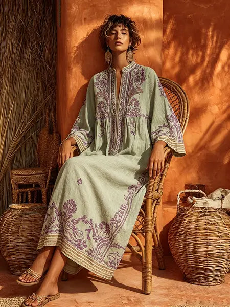 Rita - Soft Embroidered Dress