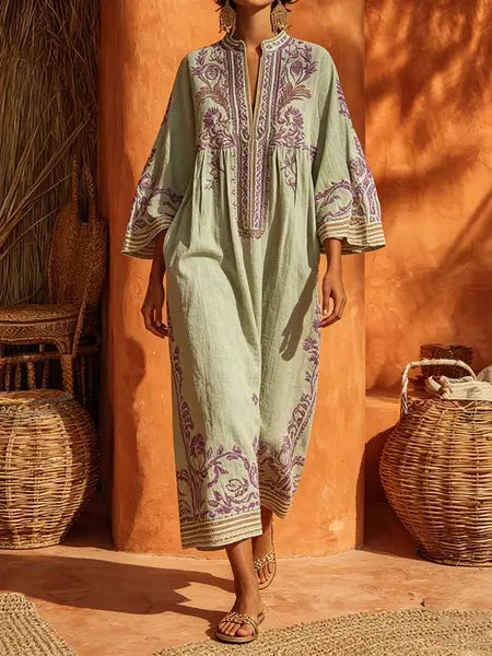 Rita - Soft Embroidered Dress