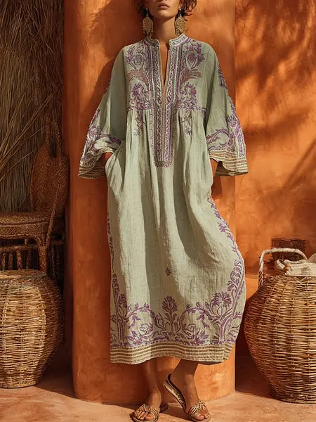 Rita - Soft Embroidered Dress