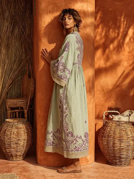 Rita - Soft Embroidered Dress