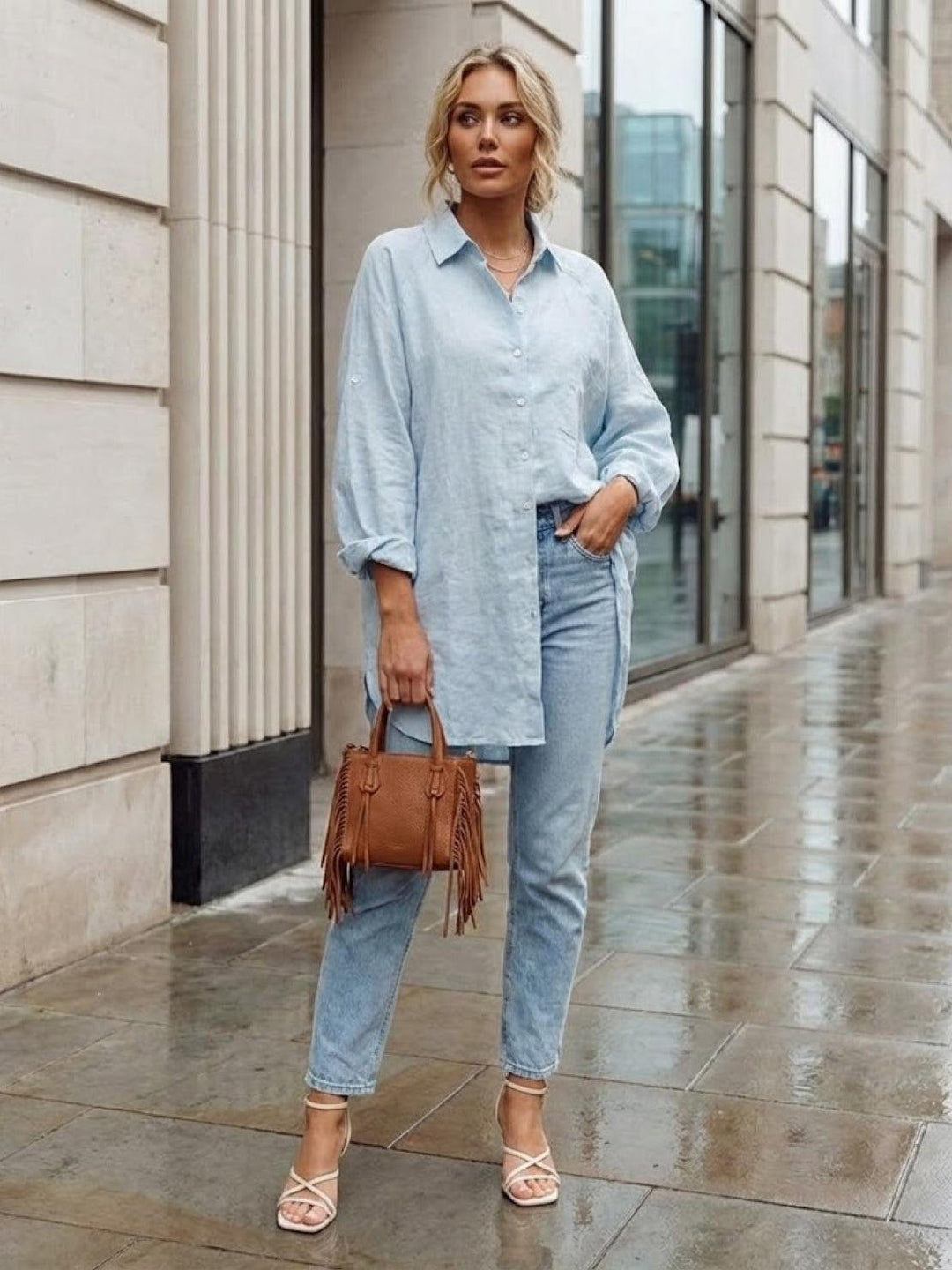 Oversized Blended Shirt