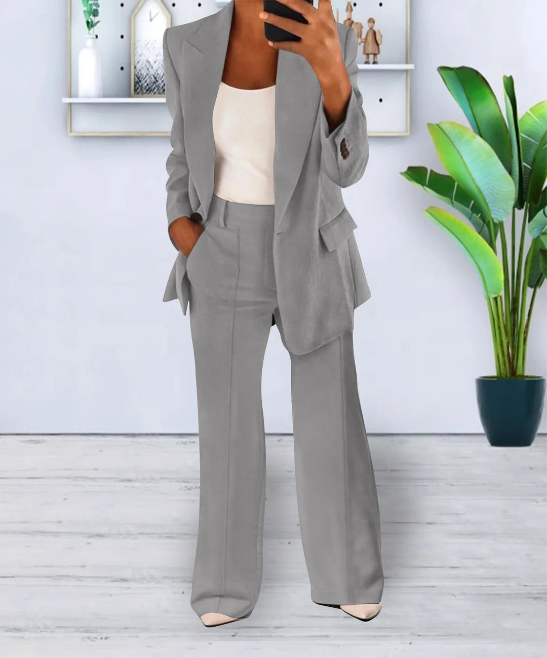 Mila - Set Blazer and Wide Trousers Elegant