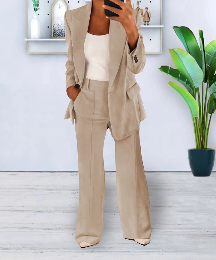 Mila - Set Blazer and Wide Trousers Elegant
