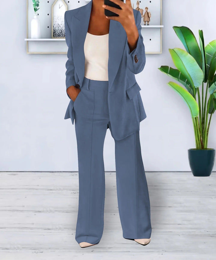 Mila - Set Blazer and Wide Trousers Elegant